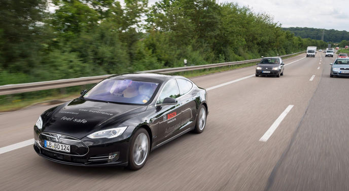 Bosch tesla driverless car