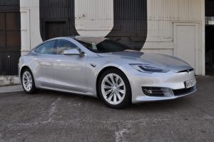 2017 Tesla Model S left front three quarter