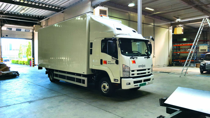 2017 Waste Management EMOSS electric truck