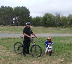 Donna Symes and son Baxter love getting out on their bikes.