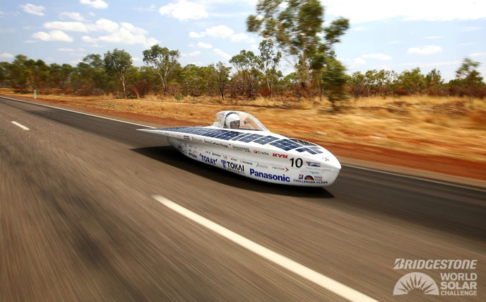 The Tokai solar car.