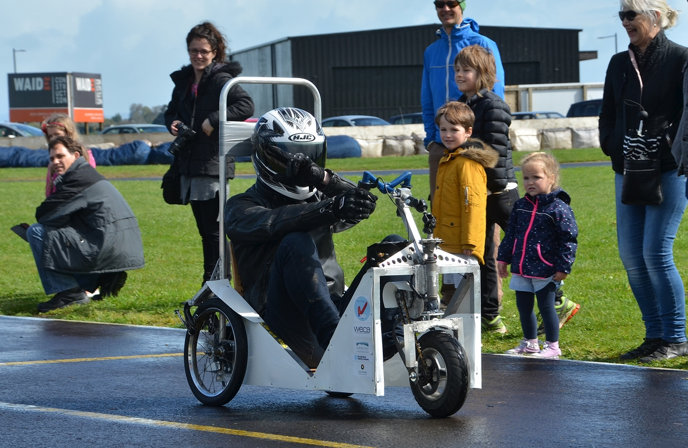 One of the EVs in the recent Waikato regional finals.