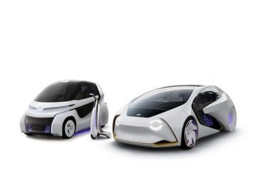  The three Concept-i series vehicles, from left, the RIDE, WALK and Concept-i.