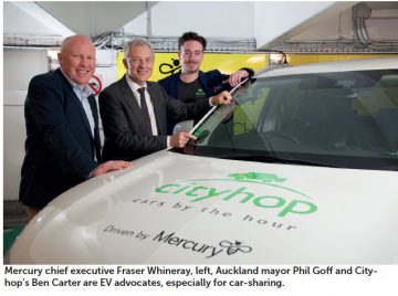 Electric car-sharing charges into Auckland PIC