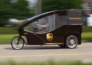 Global delivery firm UPS is trialling an electric bike trailer in London.

The delivery of parcels up to 200kg has packages loaded into “pay load boxes” and delivered by trailer to a central hub where they are distributed by power assisted trailers, the parcels delivered to homes and businesses by bicycle or on foot.

It’s part of the Low Impact City Logistics project to reduce traffic congestion and emissions, which will also reduce noise.

UPS says the way packages are delivered across the United Kingdom could drastically change if the trial is successful.

The electric assisted trailers ensure the weight isn't felt by the user and regenerative braking repowers the battery.

Electric delivery trikes were also trialled in Basel, Switzerland, in 2015, and battery-powered cargo bikes were first used by UPS in Hamburg, Germany, in 2012.

The cargo bikes reduce the time spent looking for suitable parking and work well in narrow European streets, UPS says.

UPS has similar projects in five other German cities, plus two in Belgium and Italy, one in Toulouse, France, and in Dublin, Ireland.

The Hamburg model encouraged UPS to also recently start e-bike deliveries in downtown Pittsburgh, Pennsylvania.

UPS’ “rolling laboratory” project includes real-world testing of more than 8500 low-emission vehicles.