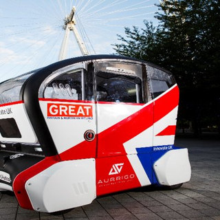 Aurrigo driverless shuttle CREDIT: Aurrigo/Twitter
