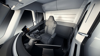 The Tesla Semi’s interior.
