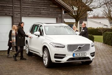 The Hain family are among the first to try the Volvo XC90 SUVs for the Drive Me autonomous project.