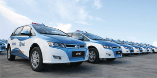  The BYD e6 pure electric.