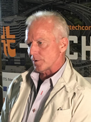 Fred Reid at the ITS NZ Conference, T-Tech.