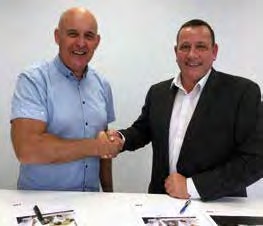 Jeff McLaren, left, and ABB EP local sales and marketing manager Chris Thomas.