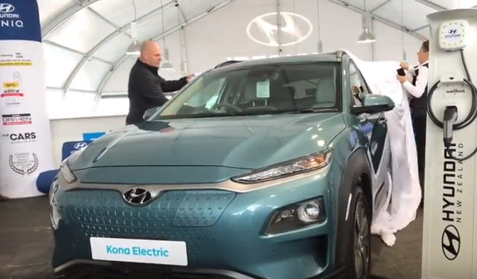 Hyundai Kona Electric unveil at Fieldays