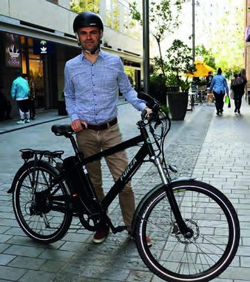 Will Hine with his Forza e-bike.