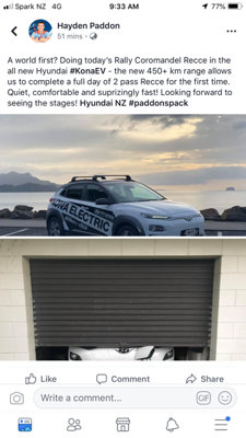 Hayden Paddon Kona Electric
