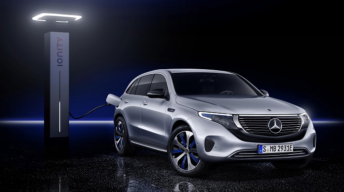 The Mercedes-Benz EQC.