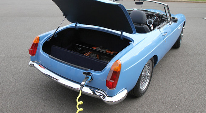The RBW electric MG Roadster.