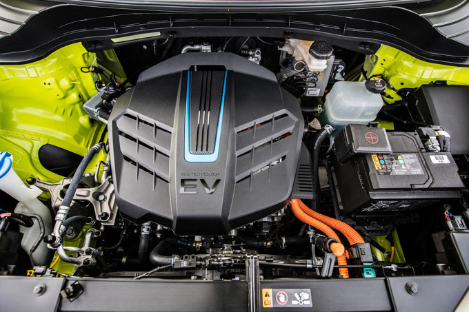 The motor is similar for both the Soul and Niro EVs.