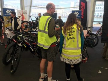  The bike brigade was out in force.