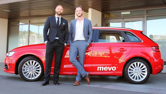 Mevo founders Erick Zydervelt, left, and Finn Lawrence.