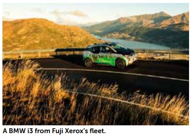 A BMW i3 from Fuji Xerox’s fleet.
