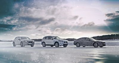 BMW electric prototype winter testing