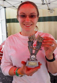Eva Hakansson and trophy Australia