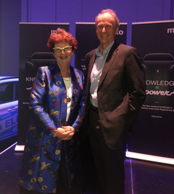 MITO EV cert launch Janet Lane and Andrew Caseley