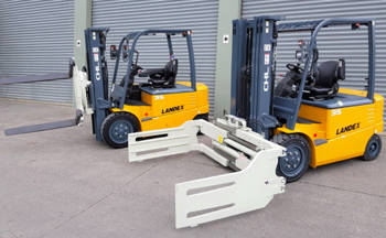 These two electric forklifts have fingertip controls, and will work at Earthcare Environmental’s Masterton facility.