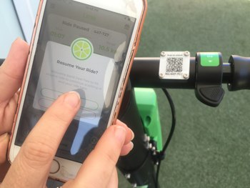 Lime e-scooter Rach 2