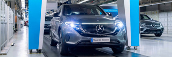 Mercedes-Benz EQC rolls of Bremen production line