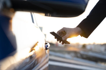 BMW smart phone door opener