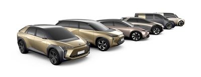 Toyota’s planned BEV range.