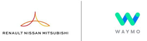 groupe renault, nissan waymo logo