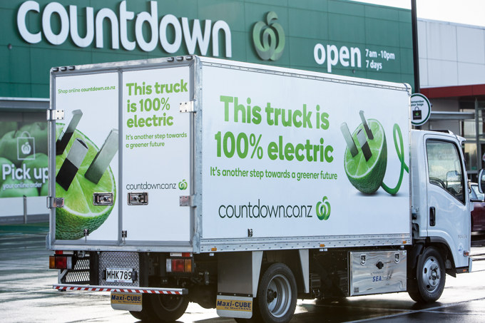 Countdown EV truck