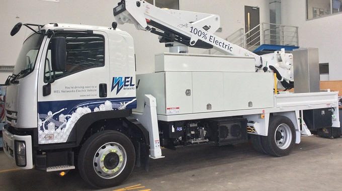 WEL Networks electric EWP truck
