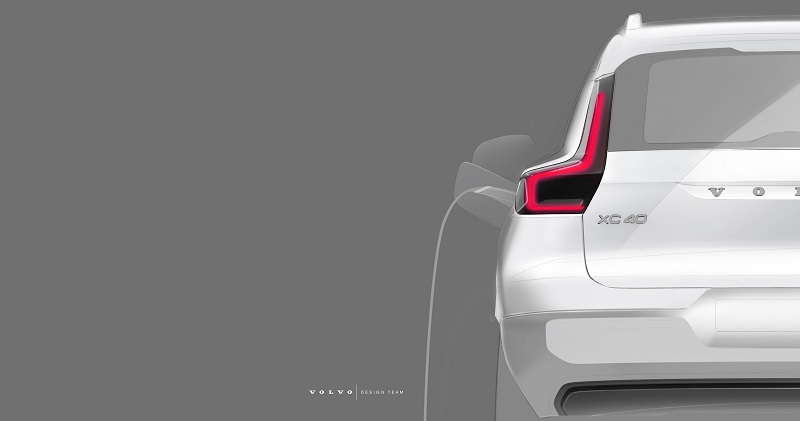 Volvo XC40 BEV design sketch