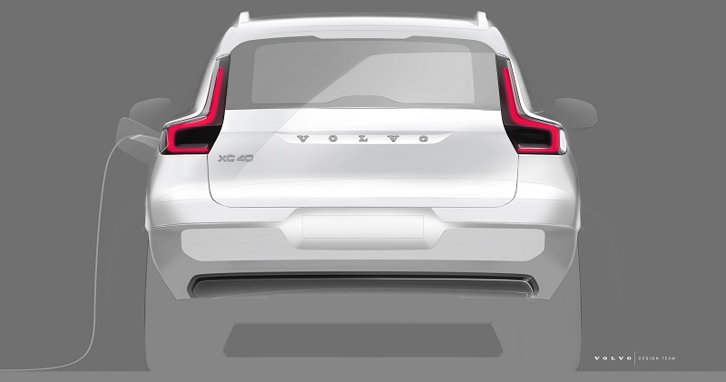 Volvo XC40 BEV design sketch