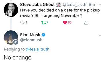 Tesla ute tweet