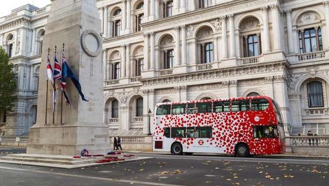 1310 Poppy Bus Cenotaph
