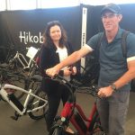 Liz Scott and Glen Cadwallader of Waiheke Island check out Hikobike e-bikes.