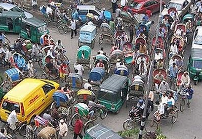 India traffic Delhi
