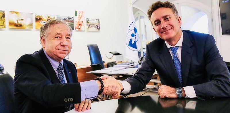 Alejandro Agag (AA) and-Jean Todt (JT) Formula E WC
