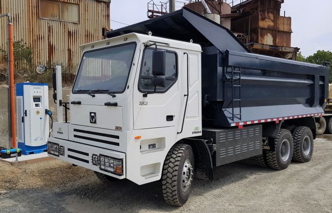 Landex e-mining truck Dunedin