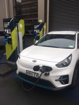 Kia Niro EV EX 455 charging