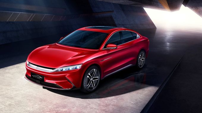 Chinese media reports link the solar glass to the BYD Han (pictured) and Tang, though neither company has confirmed it. Image: BYD