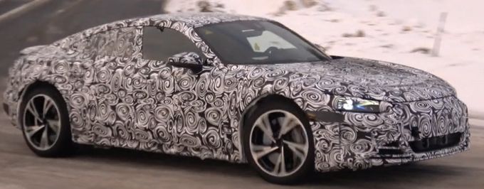 Audi e-tron GT winter testing