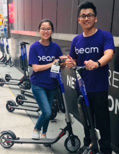 Beam electric scooters
