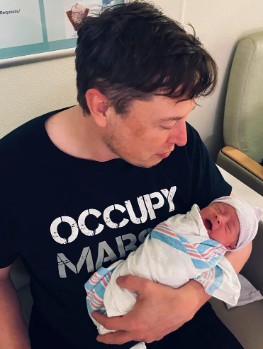 Elon Musk and son
