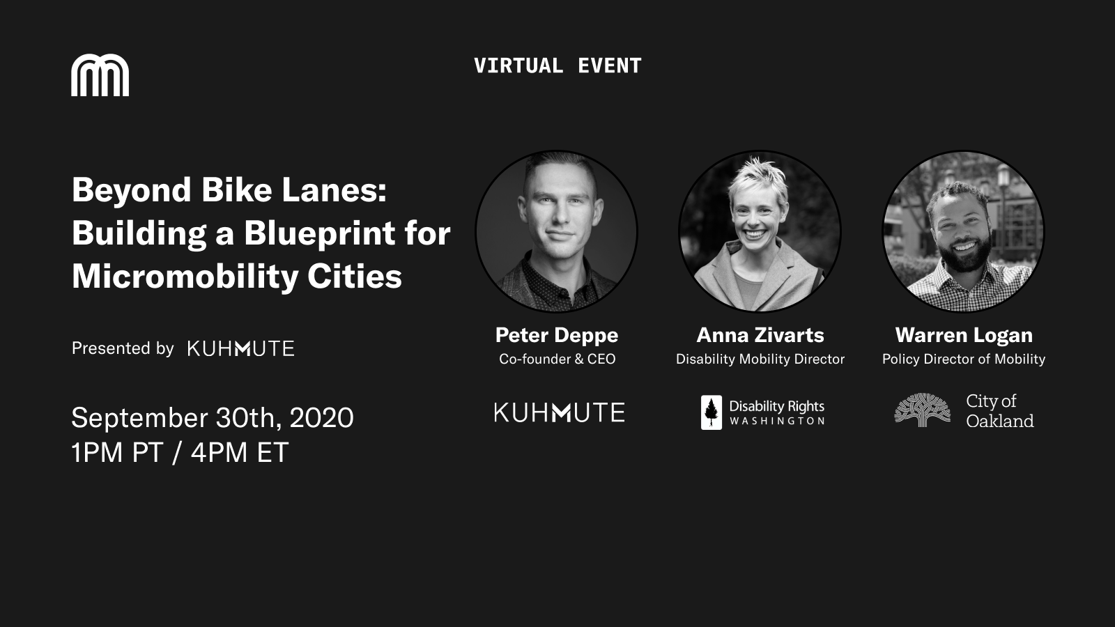 Beyond Bike Lanes – micromobility webinar