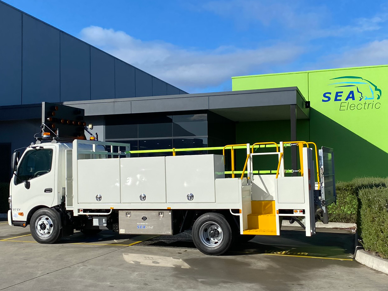 Fulton Hogan & ORIX first SEA Electric truck